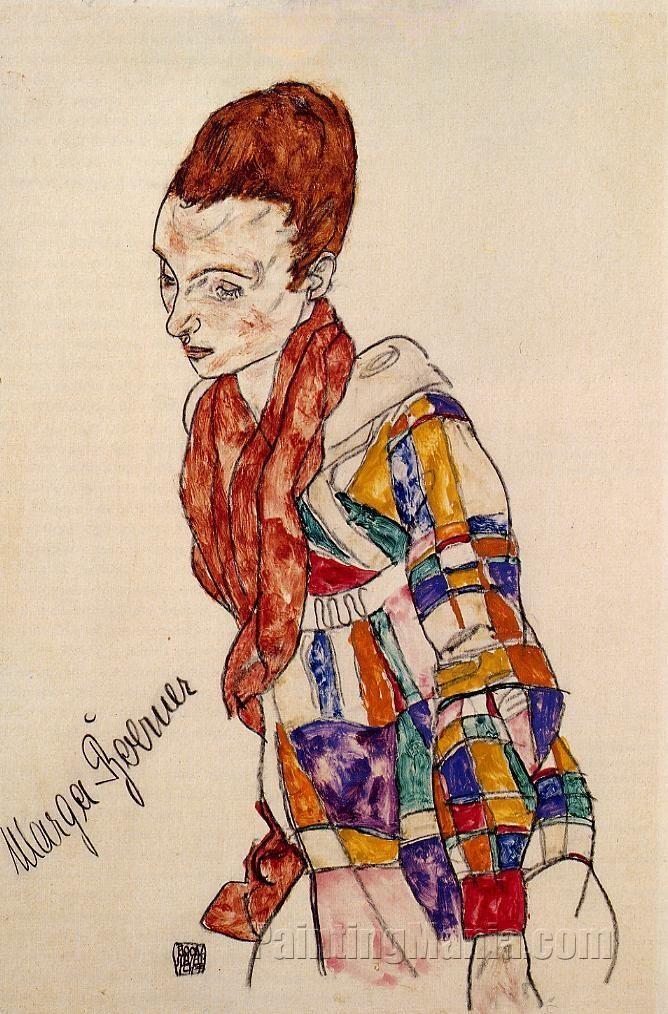 Portrait of the Actress Marga Boerner 1917