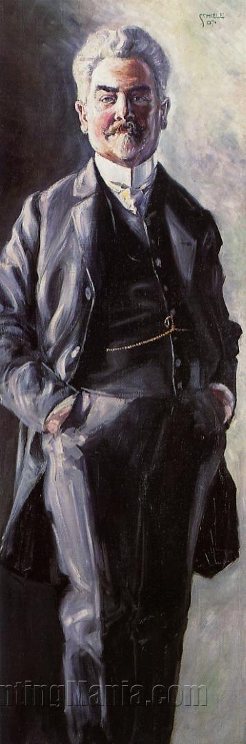 Portrait of Leopold Czihaczek, Standing