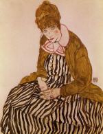 Edith Schiele. Seated