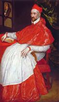 Portrait of Charles de Guise. cardinal of Lorraine. Archbishop of Reims