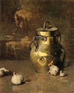 Brass Jar with Onions