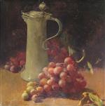 Still Life with Grapes and Pewter Flagon