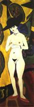 Female Nude with Black Hat
