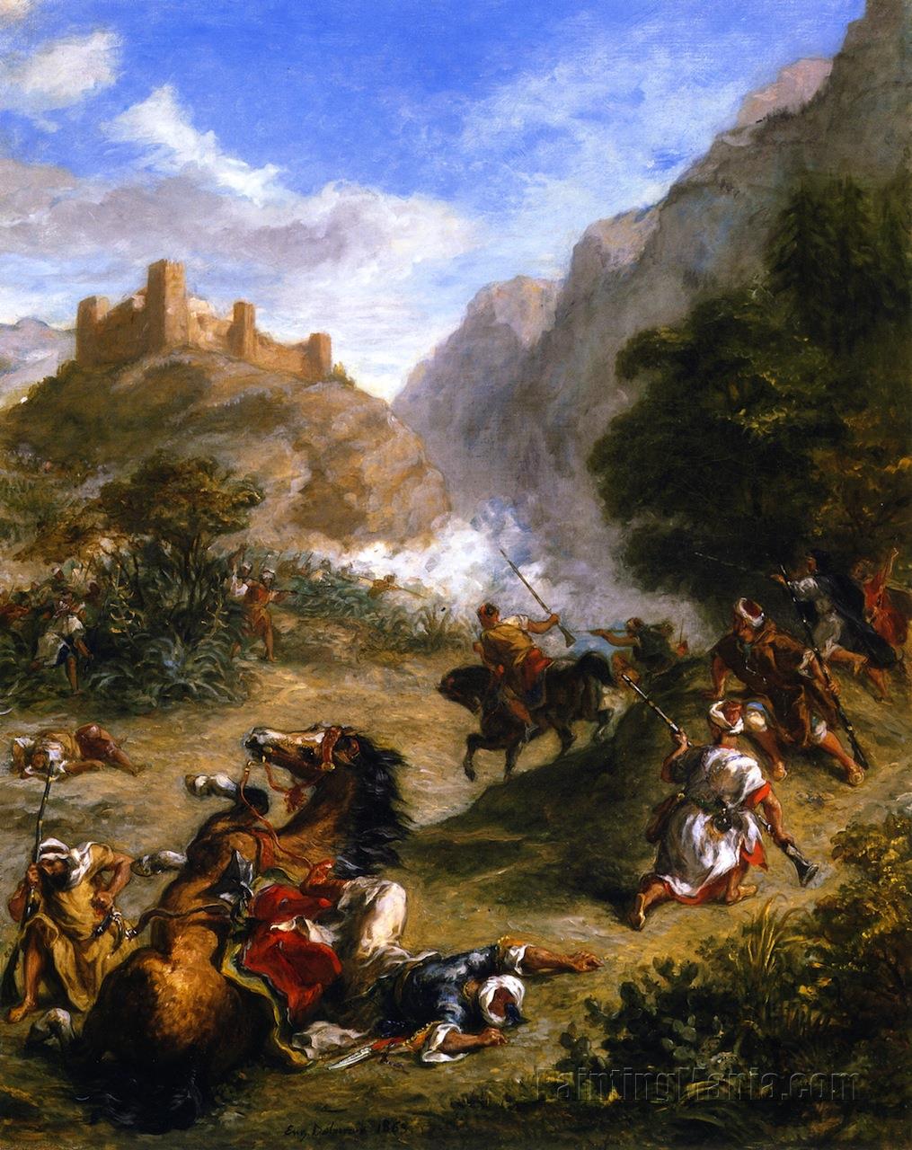 Arabs Skirmishing in the Mountains