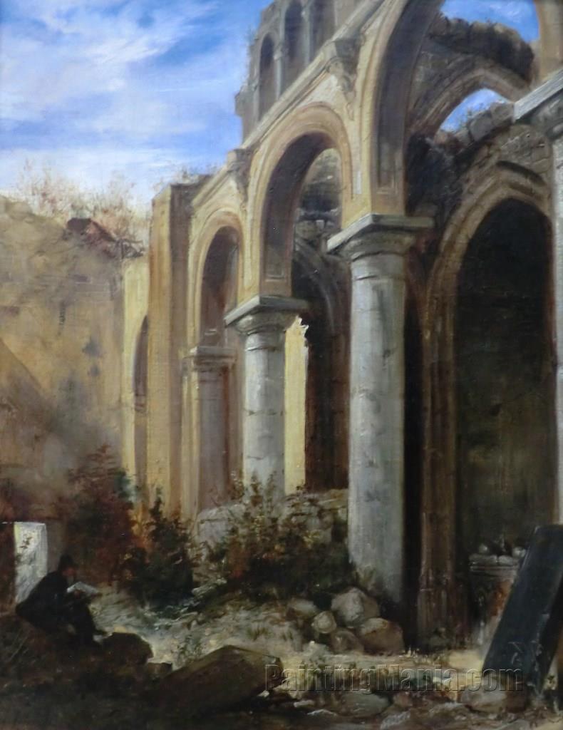 Ruins of the Chapel of the Abbey of Valmont