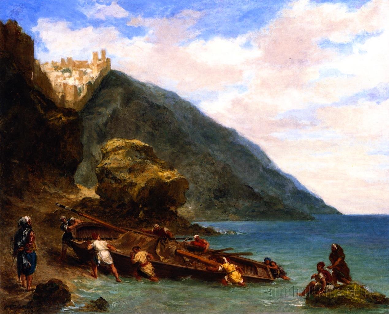 View of Tangier from the Seashore