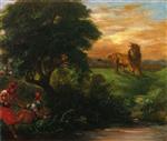 Lion Hunt 1859