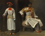 Two Studies of an Indian from Calcutta, Seated and Standing