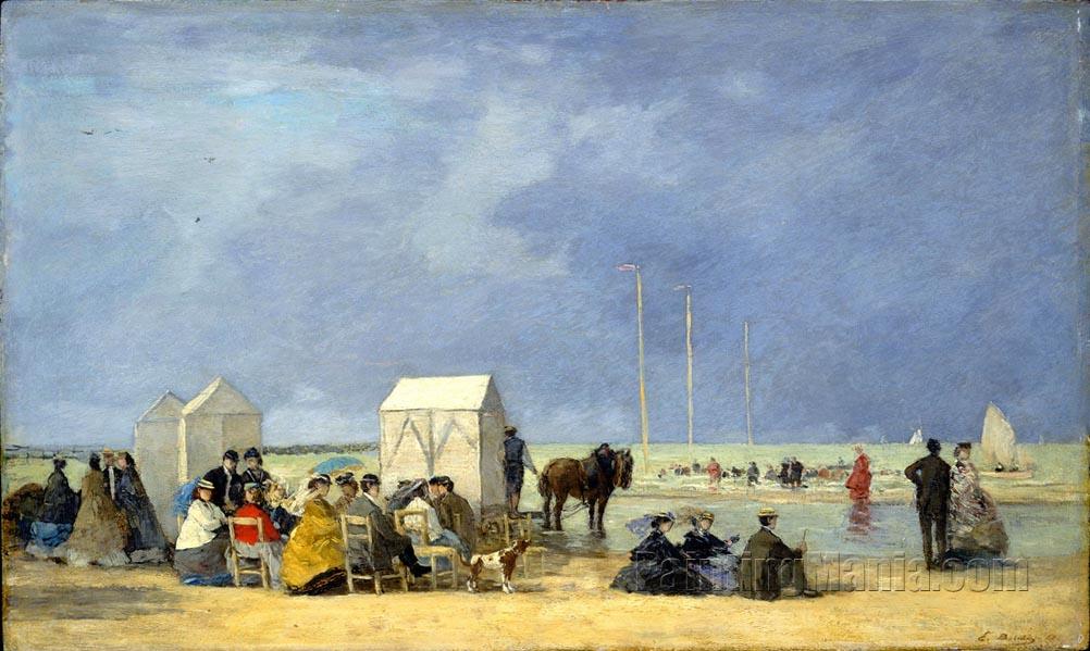 Bathing Time at Deauville