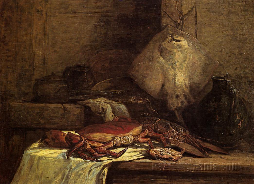 Crab, Lobster and Fish (Still Life with Skate)