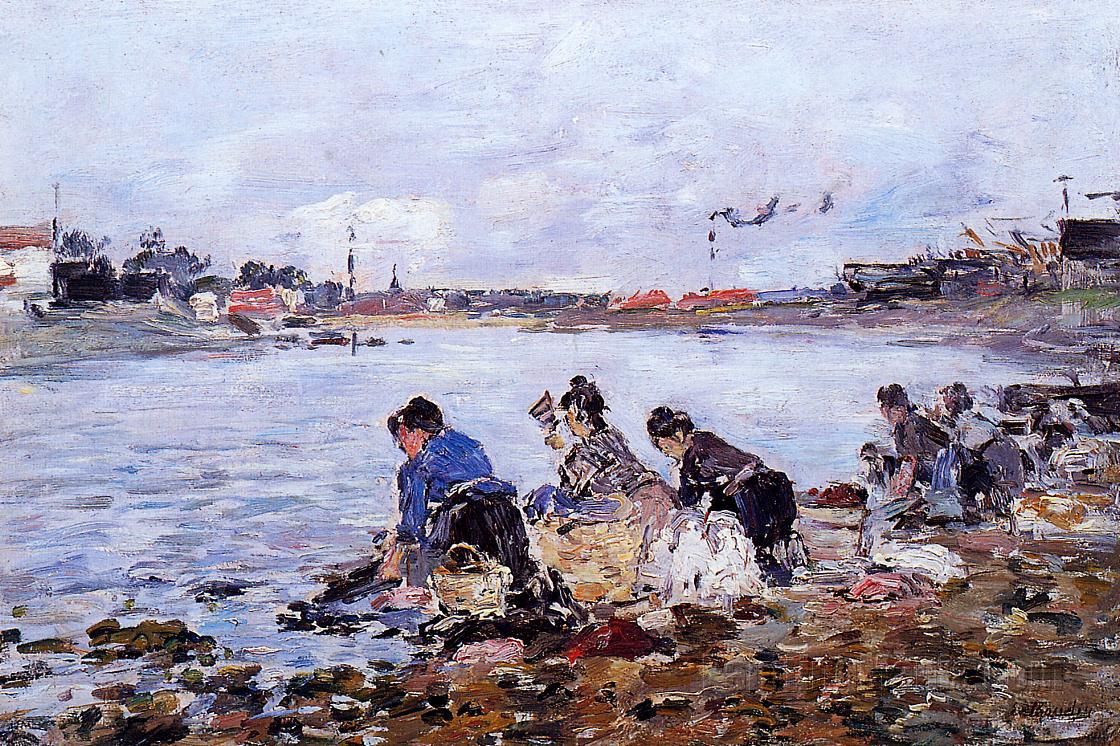 Laundresses on the Banks of the Touques 3