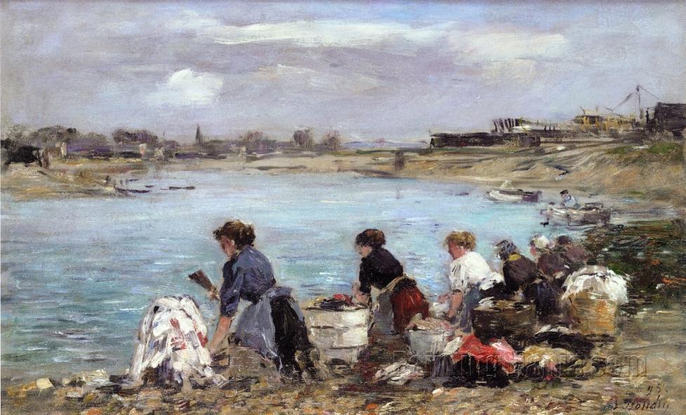 Laundresses on the Banks of the Touques 5