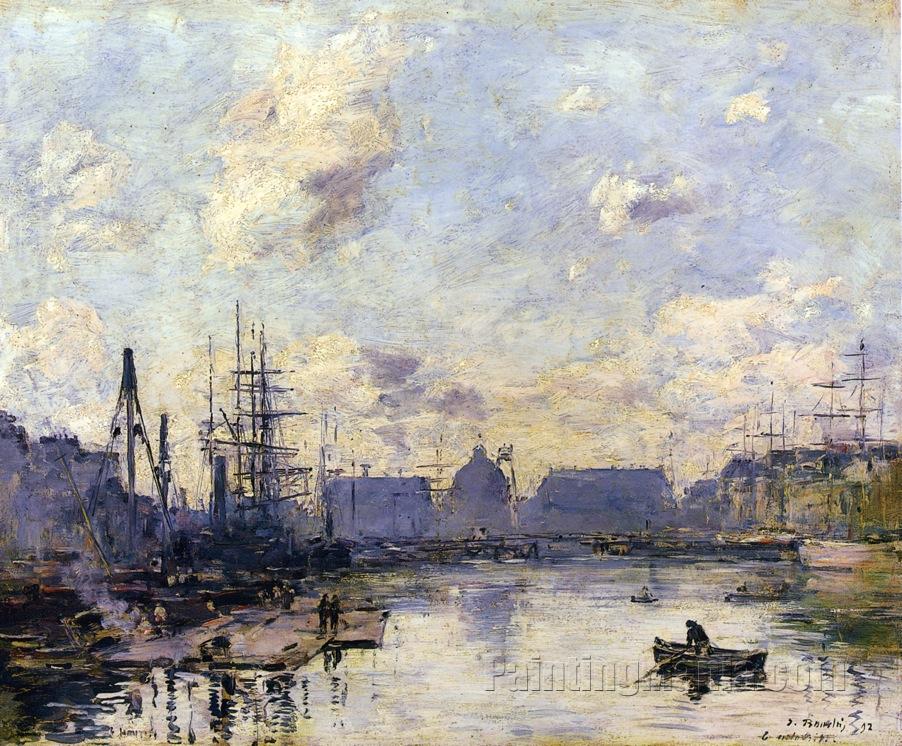 Le Havre, le Bassin du Commerce 1892