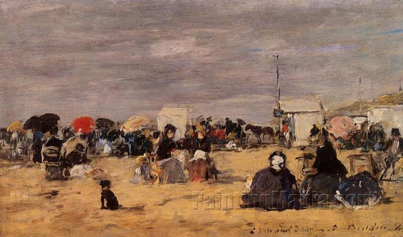 Trouville, Beach Scene 1884