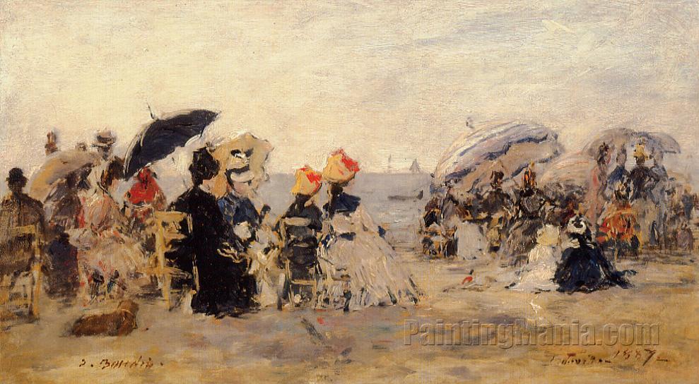 Trouville, Beach Scene 1887