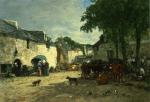 Cattle Market at Daoulas. Brittany