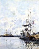 Port. Sailboats at Anchor