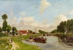 Saint-Velery-sur-Somme, Barges on the Canal