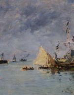 Trouville. the Jettys. High Tide 1897