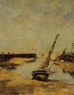 Trouville. the Jettys. Low Tide 1883