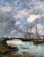 Trouville. the Jettys. Low Tide 1889