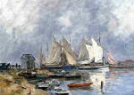Trouville. the Port. Boats and Dinghys
