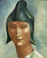 Head of a Young Man in a Spiky Hat
