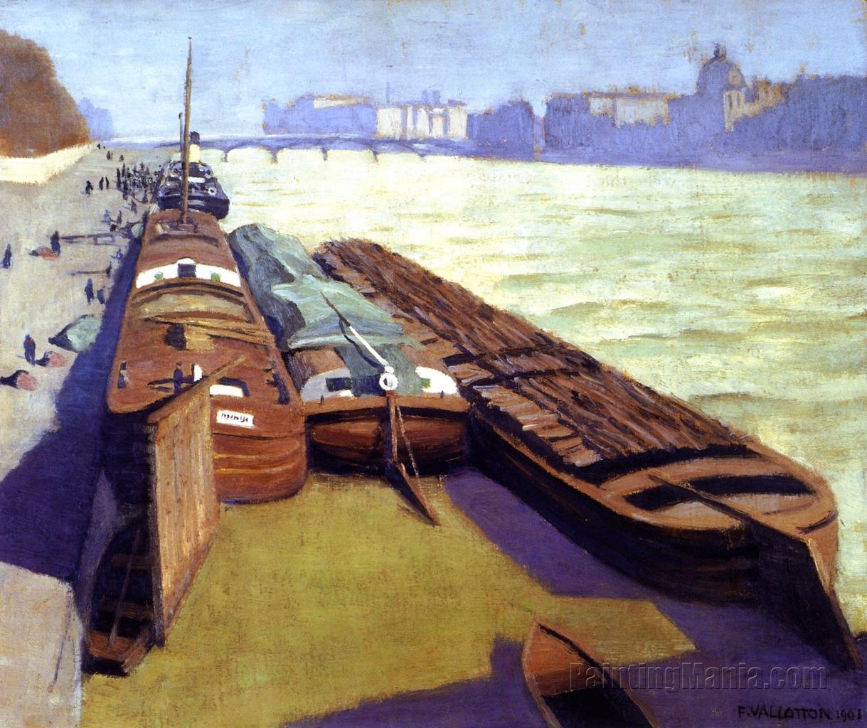 Barges, Banks of the Seine