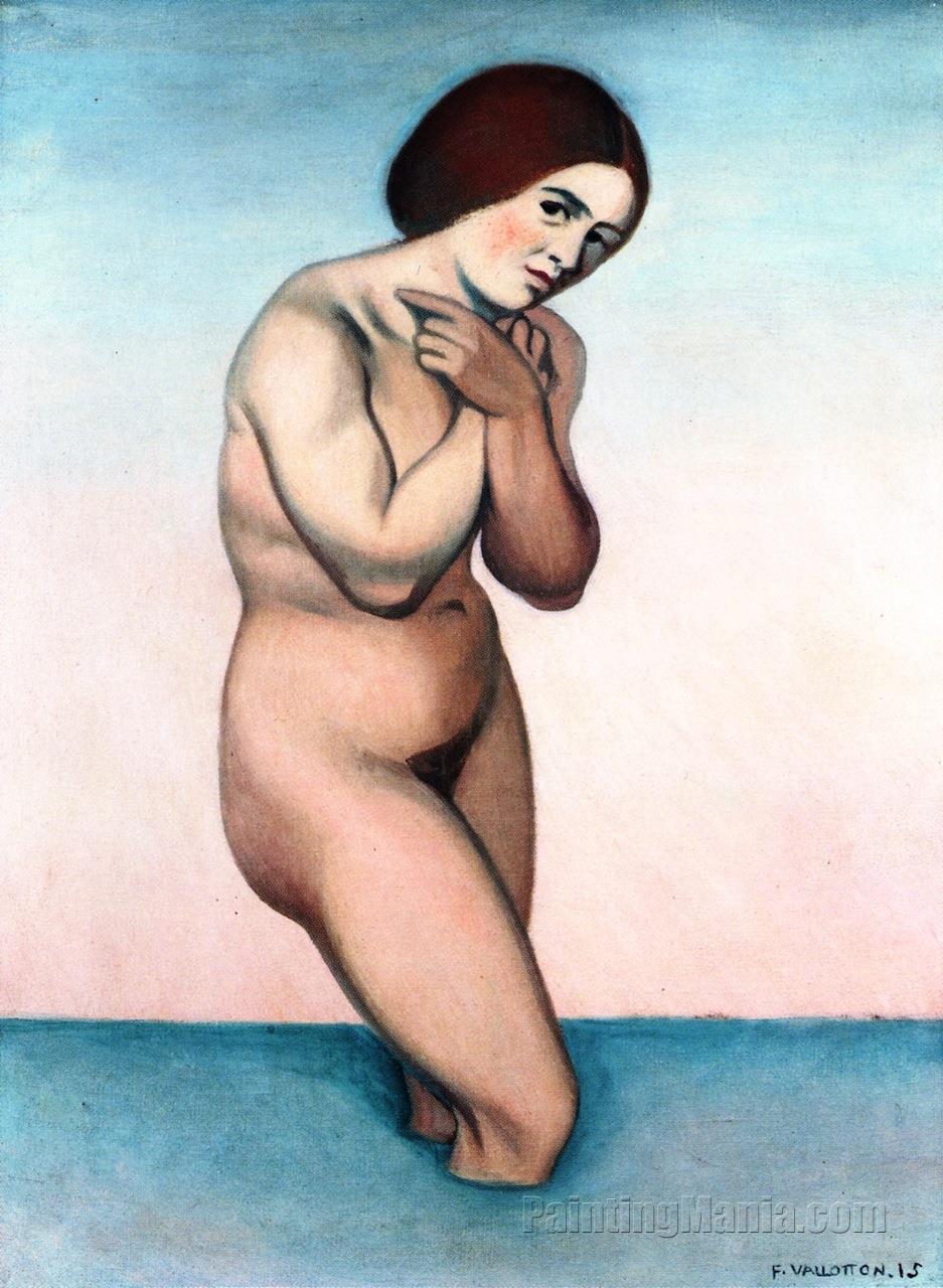 Bather Crossing Her Arms over Her Chest