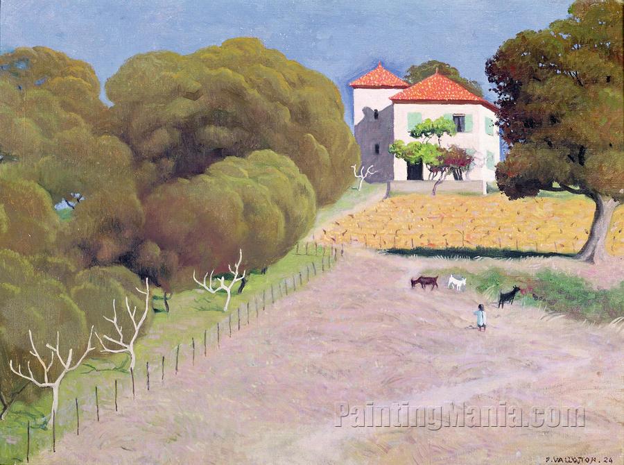 Landscape. The House with the Red Roof