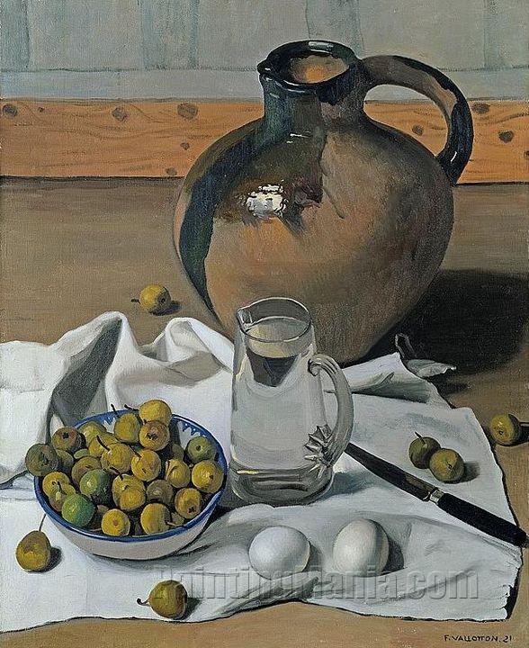 Large Jug, Pears and Eggs