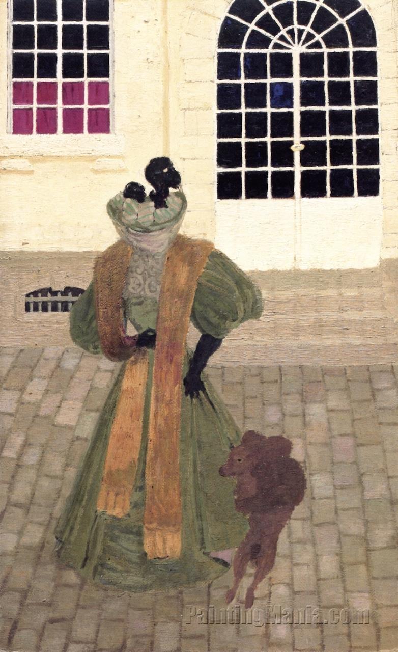 Woman with a Poodle