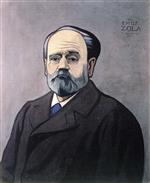 Decorative Portrait of Emile Zola
