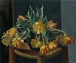 Yellow Tulips on a Stool