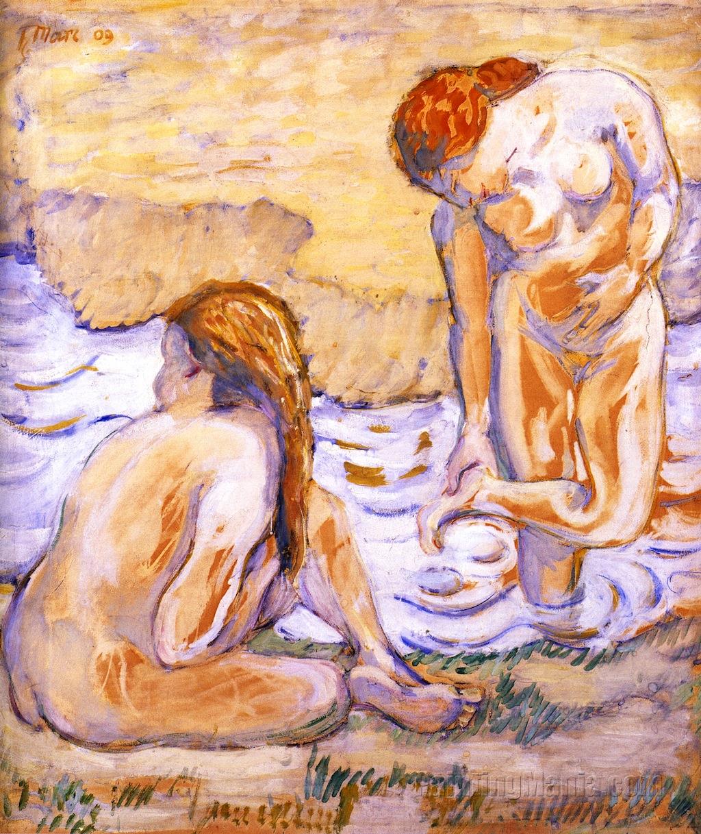 Composition with Nudes II (Two Bathing Women)