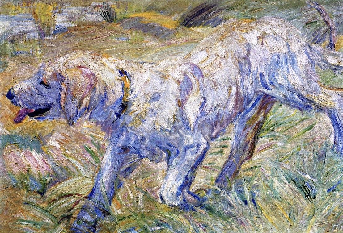 Siberian Dog (Dog Running in the Reeds)