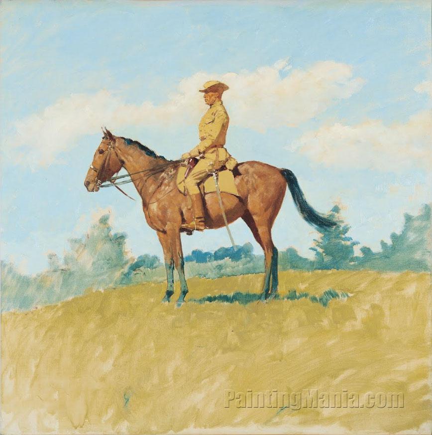 General Leonard Wood on Horseback
