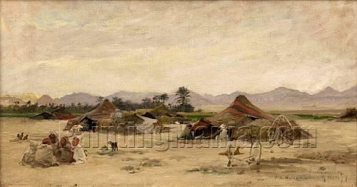 An Encampment in the Desert