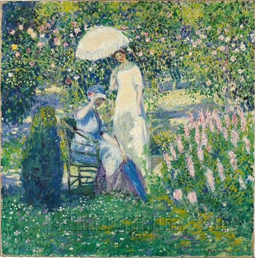 Two Ladies in a Garden