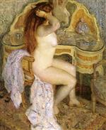 Nude Seated at Her Dressing Table