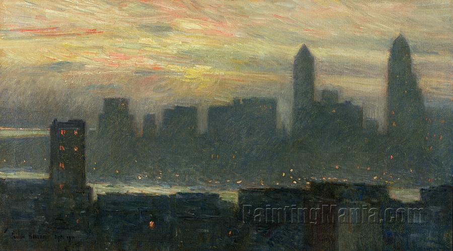 Manhattans Misty Sunset