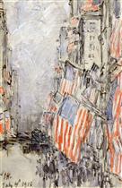 Flag Day, Fifth Avenue, July 4th, 1916