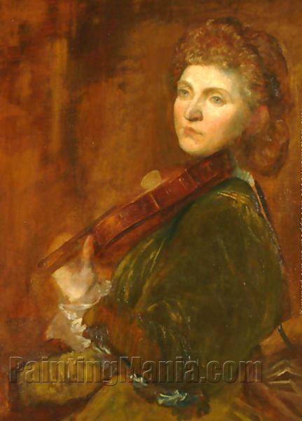 Portrait of violinist Wilma Neruda