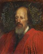 Portrait of Alfred Tennyson (1809-1892), 1st Baron Tennyson,Poet Laureate