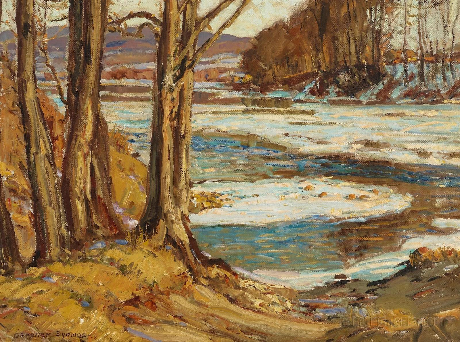 A Bend in a Wintry River