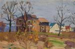 Autumn Landscape with Homes