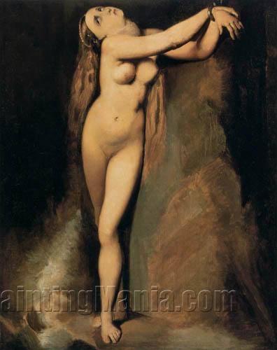 Angelica at the Rock (After Ingres)