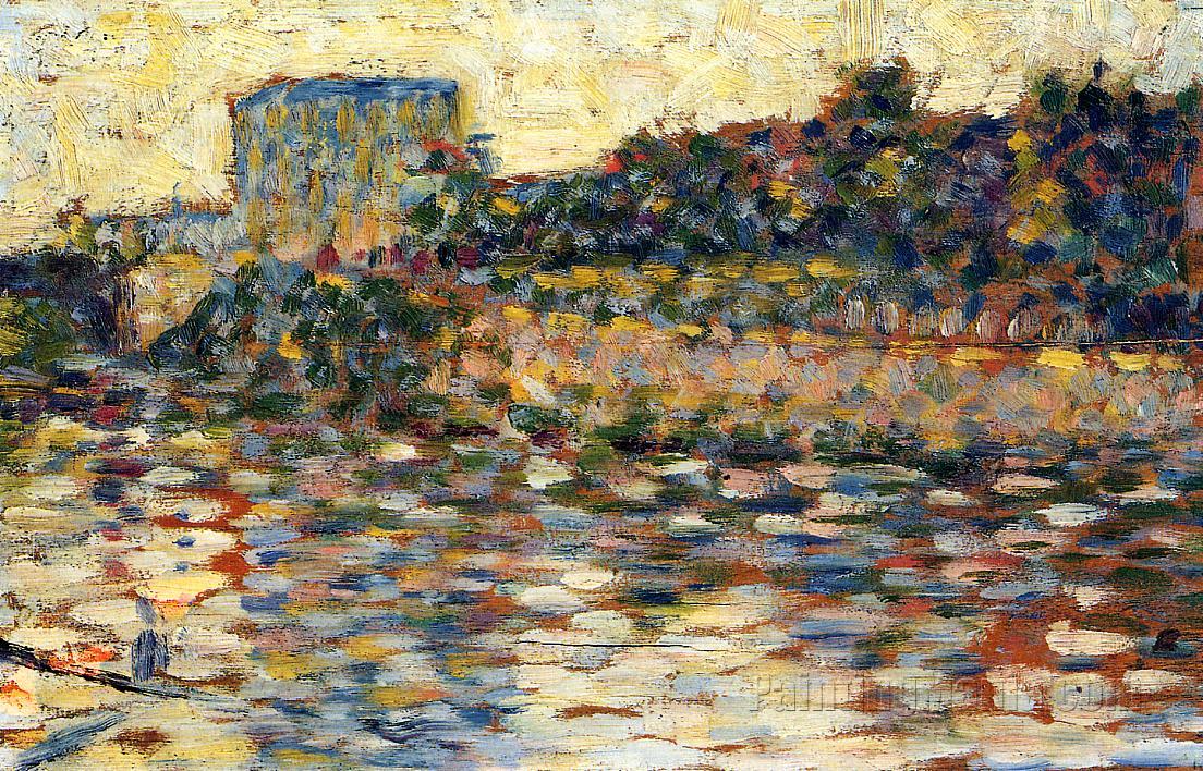 Courbevoie, Landscape With Turret