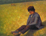 On a Meadow Sitting Boy