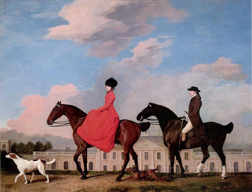 John and Sophia Musters Riding at Colwick Hall